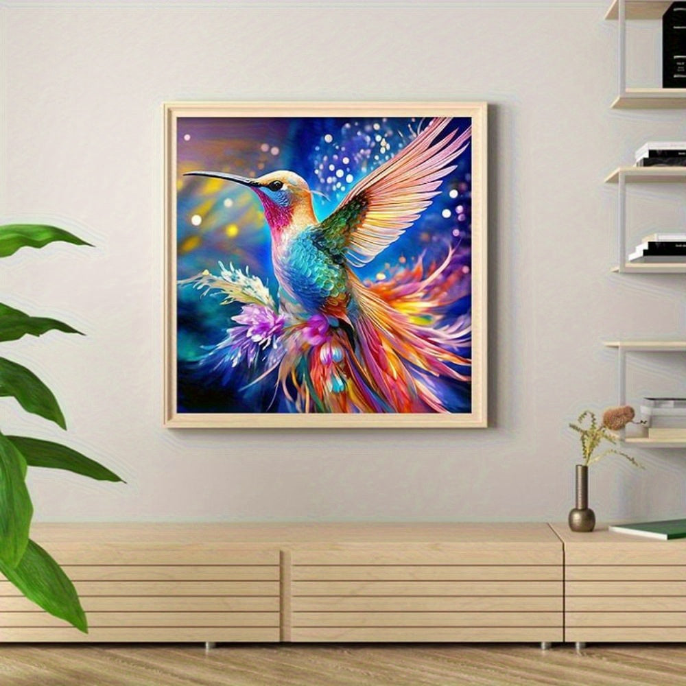 5D Painting Set Adults, Beginner'S 5D Art Kit, Hummingbird Round Full Drill Embroidery Home Wall Decoration, 5D Diamond Painting Kits, 5D Cross Stitch Kits, 5D Embroidery Kits, 5D Tapestry Kits, 5D Embroidery Kits, 5D Cross S