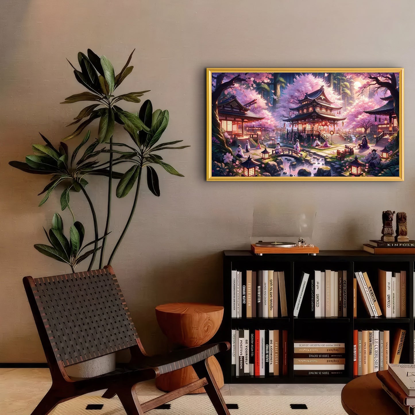 Stamped Cross Stitch Kits for Adults, Shrine Embroidery Kits for Beginners, 11CT Patterns, Counted Embroidery Needlepoint Kits Home Decor, 27.5 x 15.7 inch