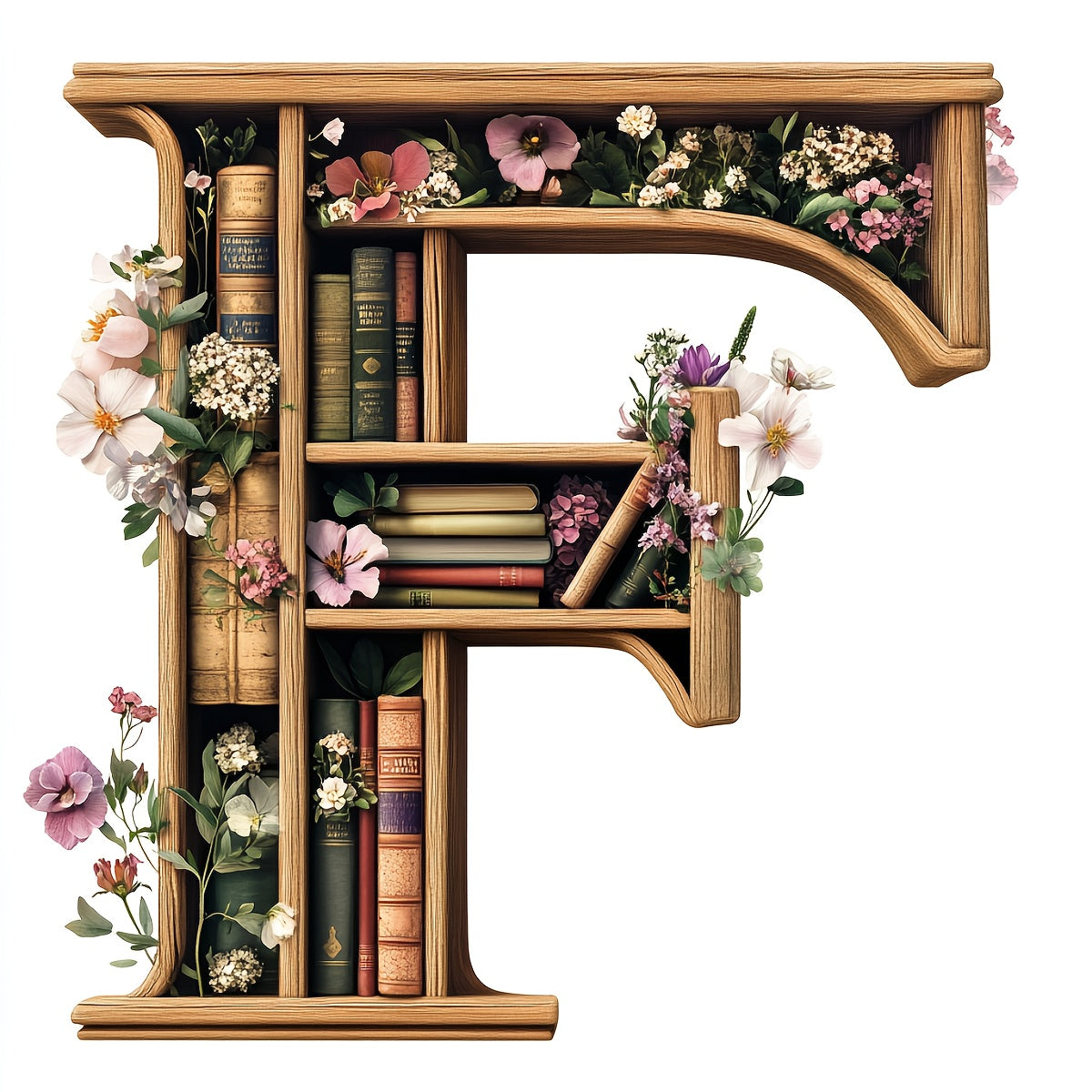 1pc JOZYSH Large Alphabet Cross Stitch DIY Kit with A-Z Letters, Numbers & Floral Frames - Complete Set with Pre-Printed Canvas, Needles, Threads, Instructions - 40x40cm/15.7x15.7in - Perfect for Home/Office Decor, Birthday/C