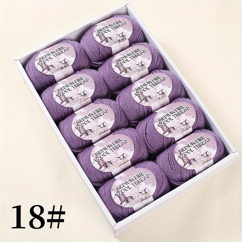 500g 1 large bag of high-quality medium-weight 212 wool yarn, hand-spun worsted wool suitable for knitting autumn and winter fashionable sweaters, scarves, hats, mittens, blankets, rugs, and various handicrafts. 100% wool. 1