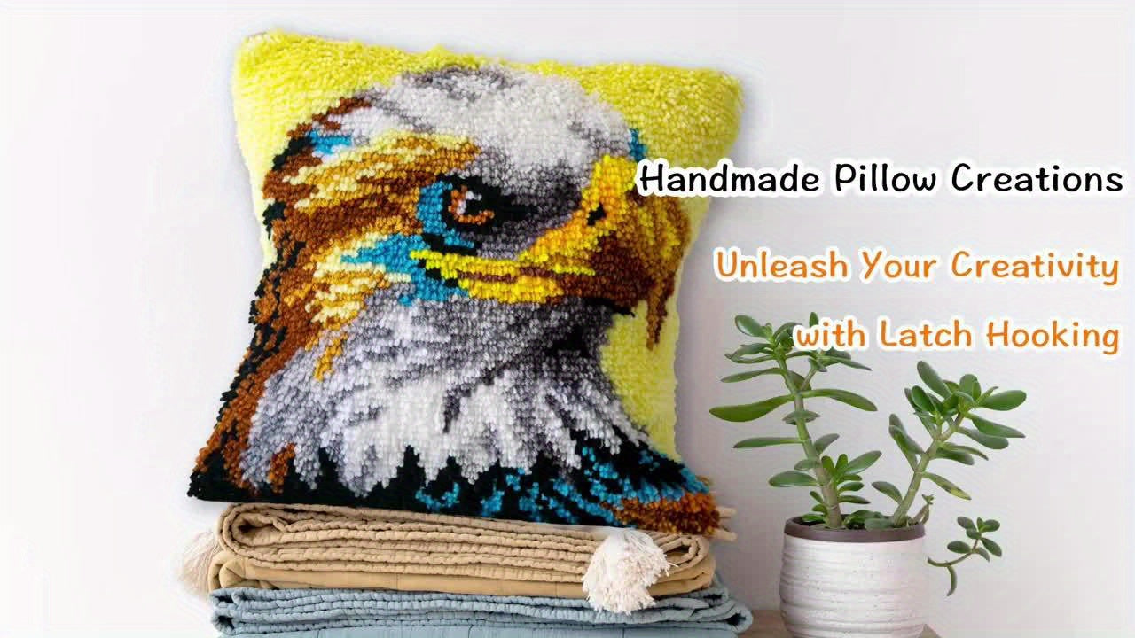 Latch Hook Kits DIY Crocheting Embroidery Throw Pillow Needlework Cross Stitch Kits