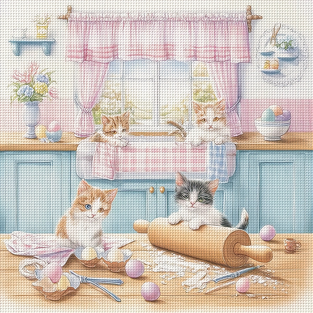 Cross Stitch Kit, Brand New Cross Stitch for Living Room Entryway Bedroom Decor, Suitable for Home and Office Wall Art, 11CT Gift for Friends & Family, Mini Cross Stitch Kits, New Stamped Cross Stitch, Cross Stitch Supplies,