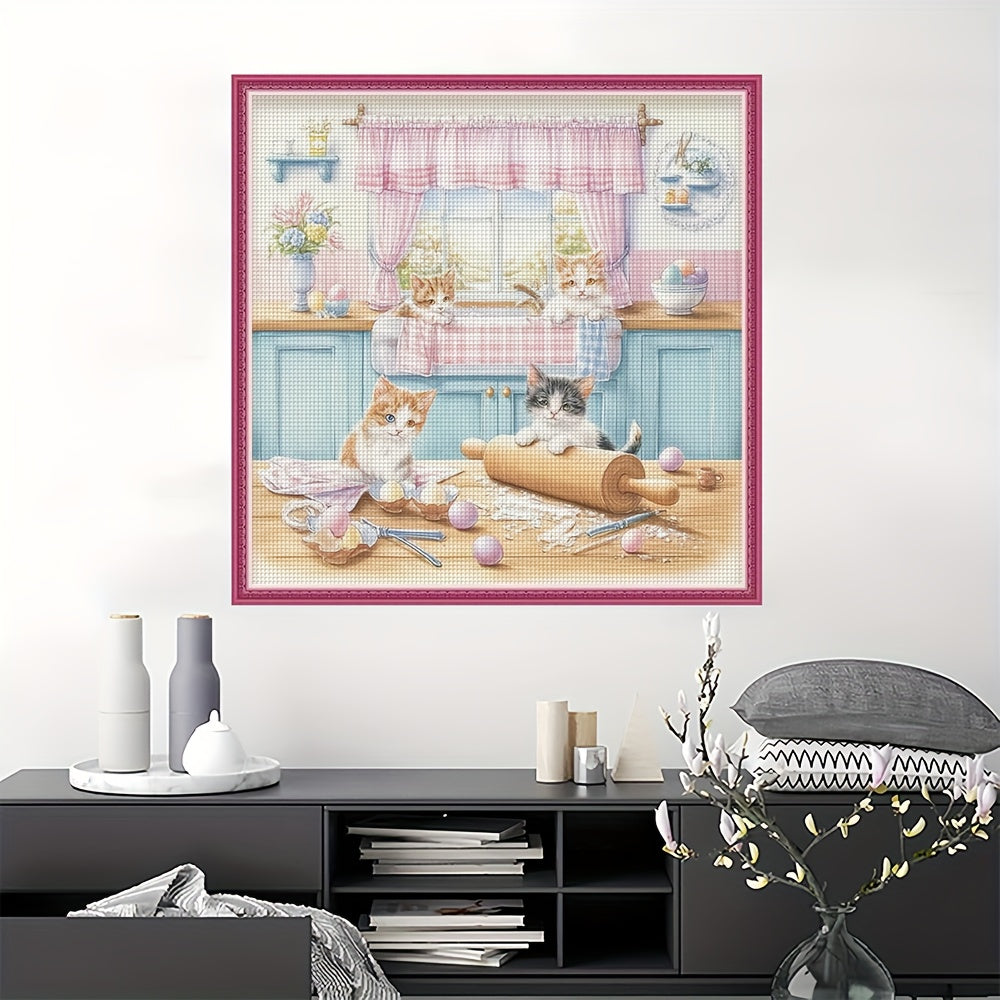 Cross Stitch Kit, Brand New Cross Stitch for Living Room Entryway Bedroom Decor, Suitable for Home and Office Wall Art, 11CT Gift for Friends & Family, Mini Cross Stitch Kits, New Stamped Cross Stitch, Cross Stitch Supplies,