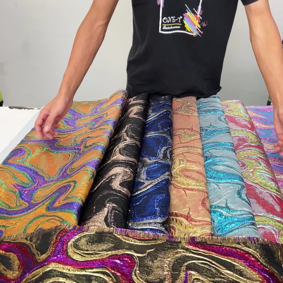 African Lace Fabric, 5 Yards/pc, Nigerian Fabric, Printed Fabric, Jacquard Brocade Fabric, Suitable for Wedding/Party/Daily