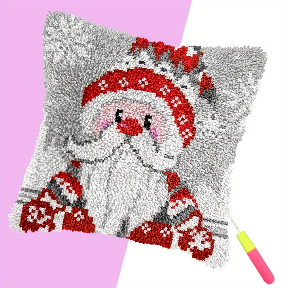 Latch Hook Kit DIY Throw Pillow Cover Sofa Cushion Owls and love Pattern Cross Stitch Material Pack