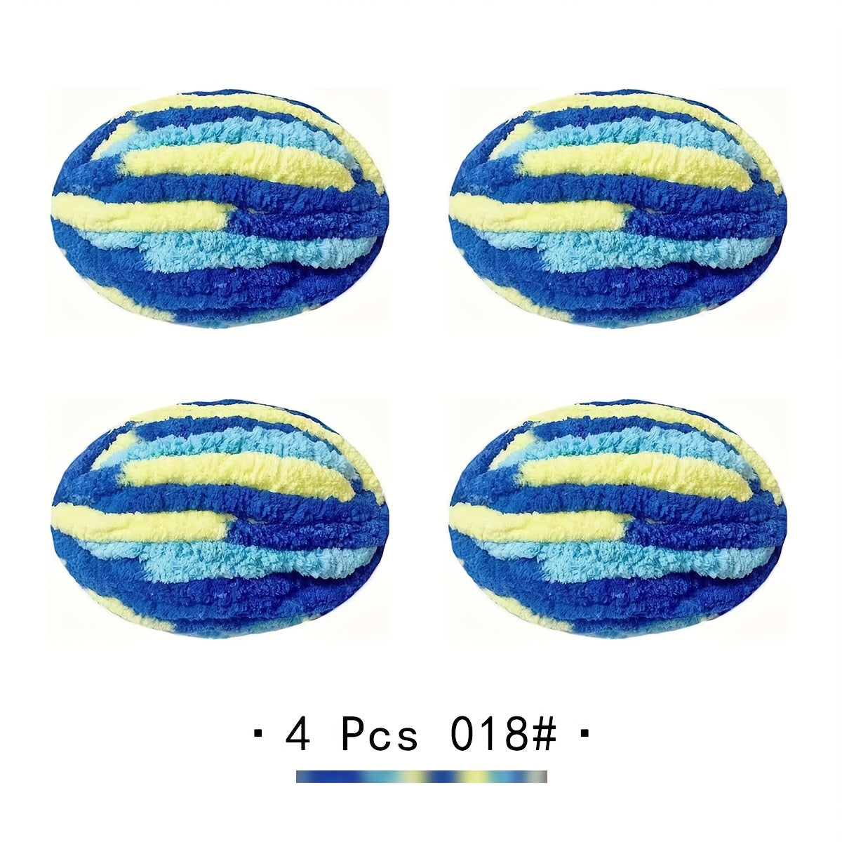 4 PSC BAYEXY Super Thick Knitting Yarn - Chunky Chenille Yarn for Handmade Blankets, All-Age Crafting Enthusiasts, 100% Polyester, Mixed Colors