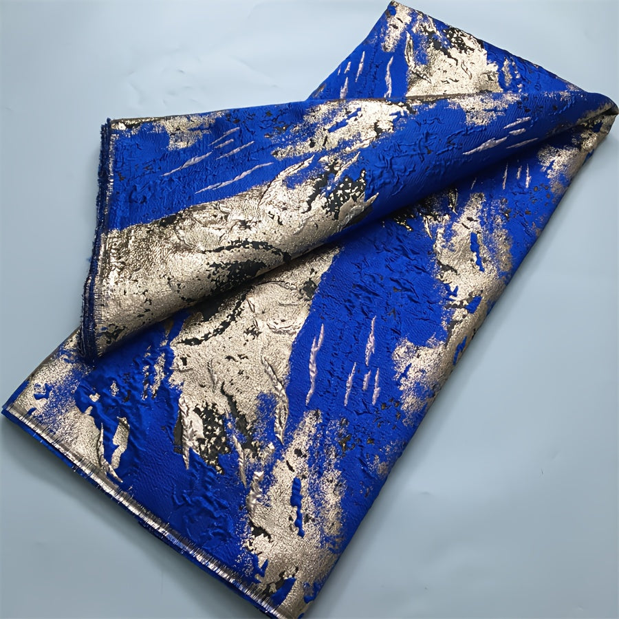 5 Yards African Gilding Lace Fabric, Nigerian Brocade Jacquard Floral Pattern Lace Fabric, for Sewing Daily/Party/Wedding Dresses