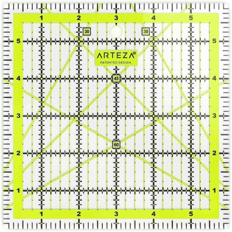 Quilting Rulers Set of 4, Double - Colored Acrylic Sewing Ruler