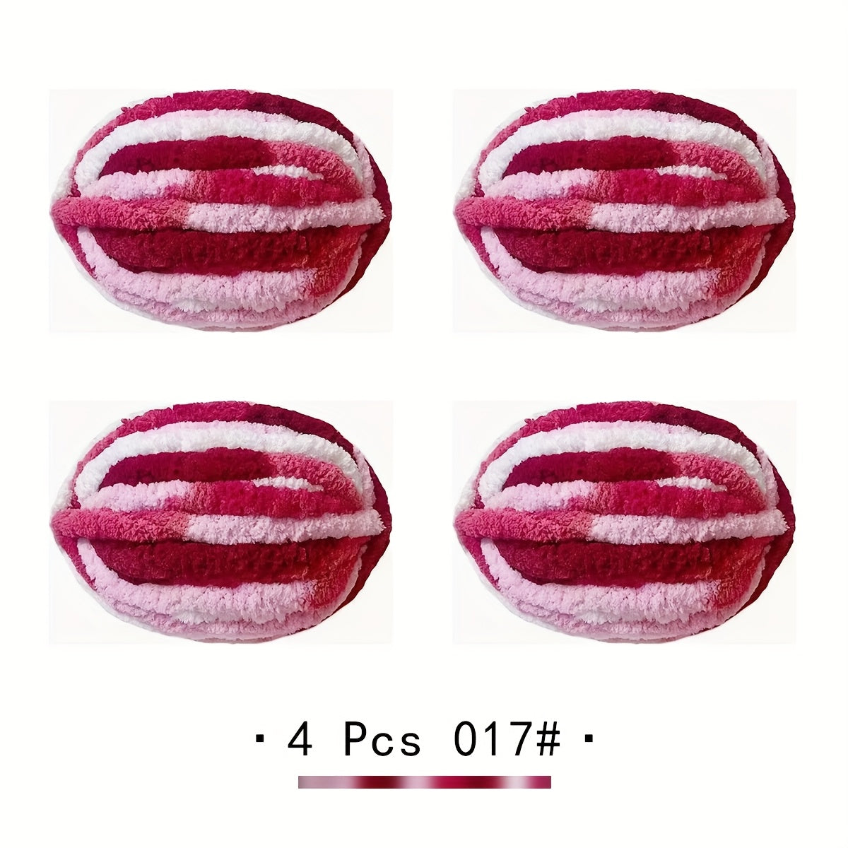 4 PSC BAYEXY Super Thick Knitting Yarn - Chunky Chenille Yarn for Handmade Blankets, All-Age Crafting Enthusiasts, 100% Polyester, Mixed Colors