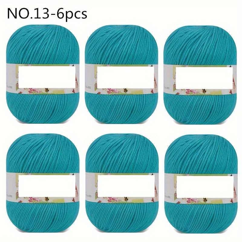 Luxurious 6pcs Soft & Warm Yarn - 10.58oz Each, 60% Silk, 30% Wool, 10% Cashmere Blend for DIY Knitting and Crocheting - Available in Multiple Colors, Chunky Yarn