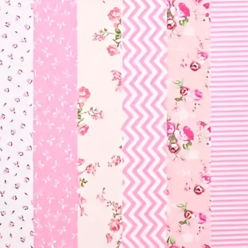 84pcs of Random Patterns - Flower Series Cloth Strips, 6.5*50cm/ 2.6*19.7in Suitable for Sewing DIY Crafts, Sewing Gifts, Quilting and Patchwork, with Various Floral Patterns