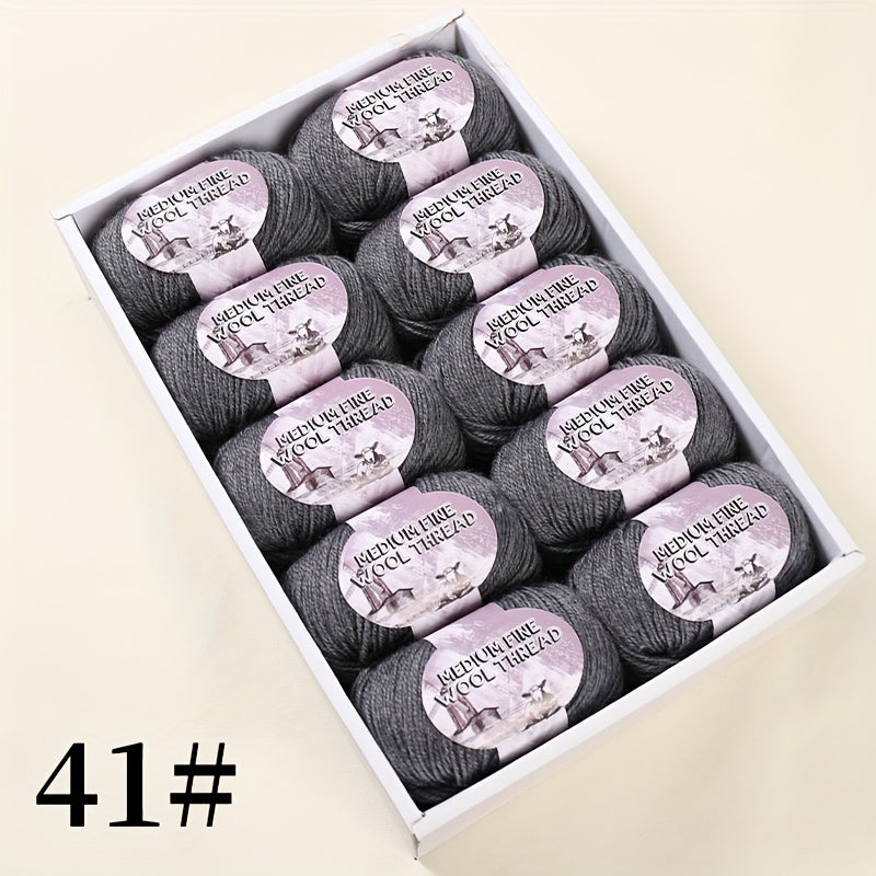 500g 1 large bag of high-quality medium-weight 212 wool yarn, hand-spun worsted wool suitable for knitting autumn and winter fashionable sweaters, scarves, hats, mittens, blankets, rugs, and various handicrafts. 100% wool. 1