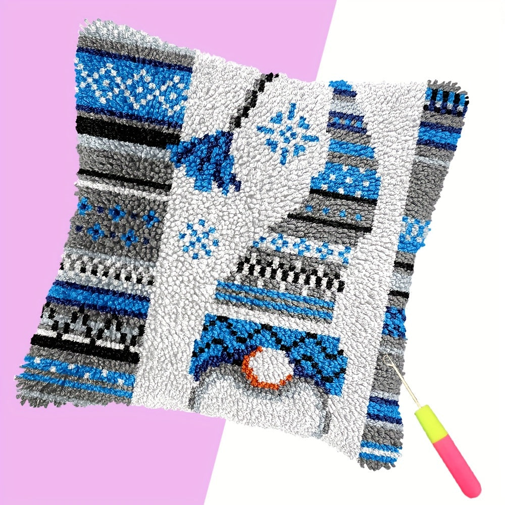 Latch Hook Kit DIY Throw Pillow Cover Sofa Cushion Owls and love Pattern Cross Stitch Material Pack