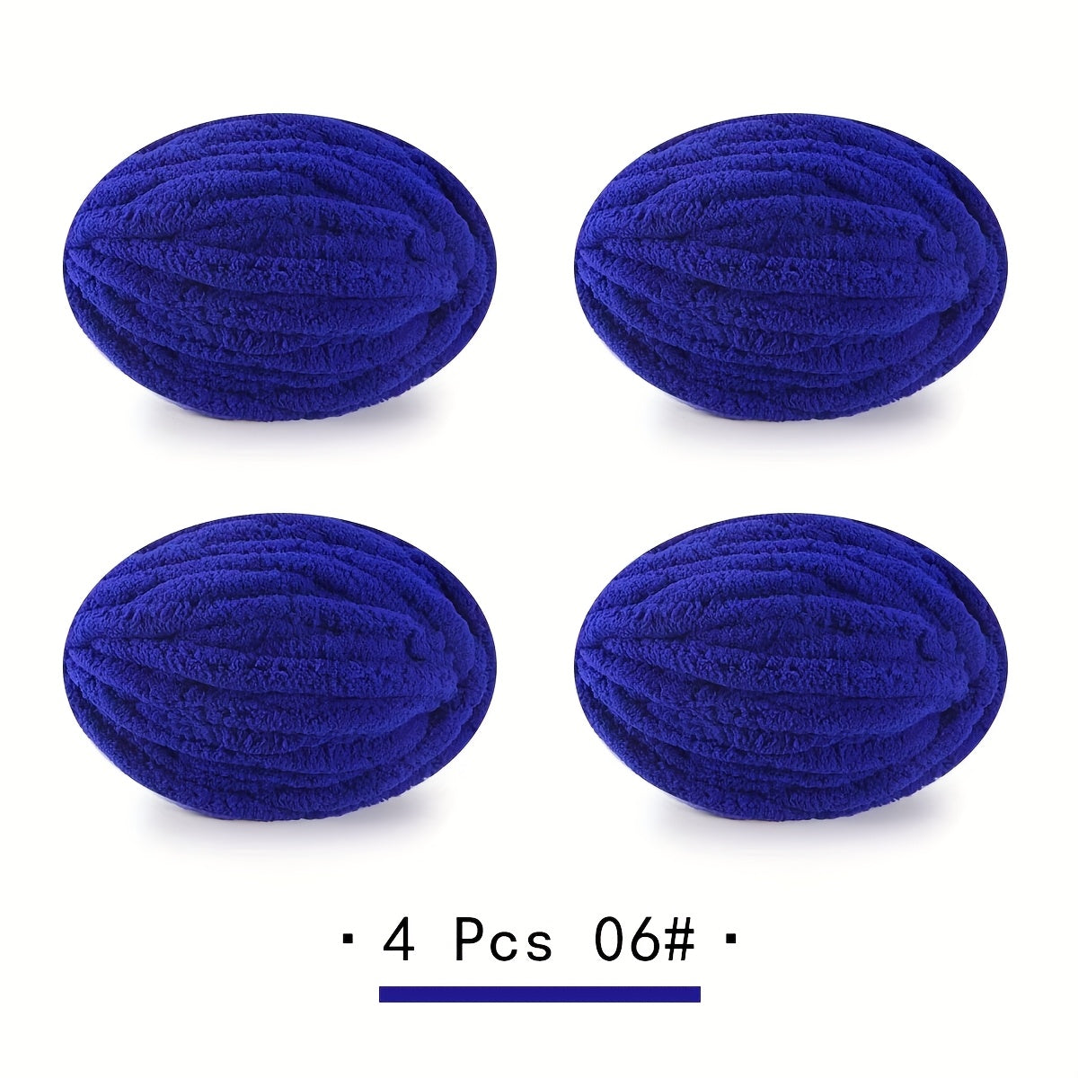 4 PSC BAYEXY Super Thick Knitting Yarn - Chunky Chenille Yarn for Handmade Blankets, All-Age Crafting Enthusiasts, 100% Polyester, Mixed Colors