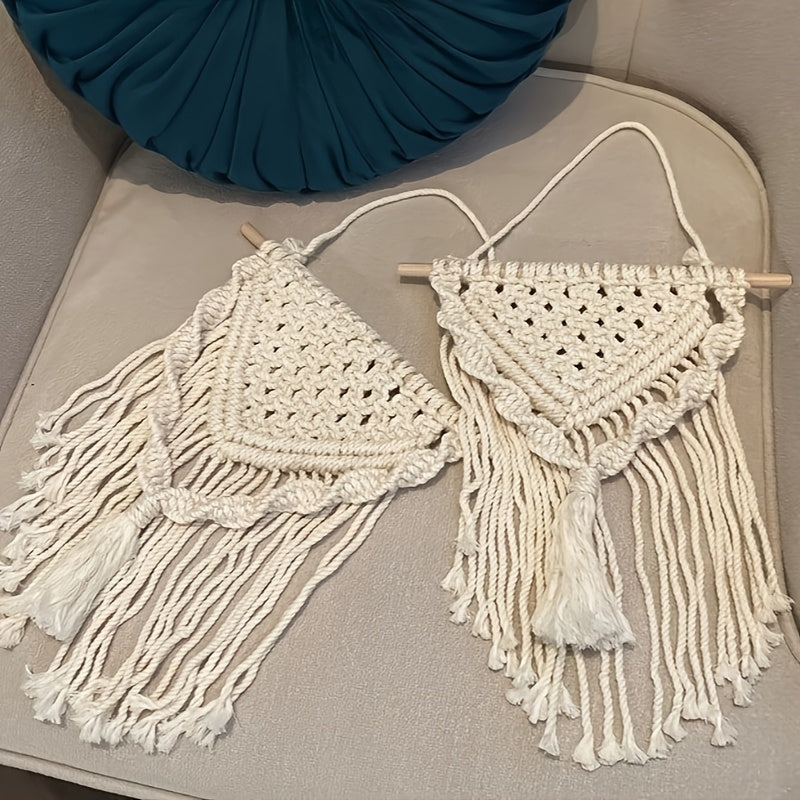 DIY Hand-Woven Tassel Wall Hanging Kit - Perfect for Beginners, Ideal Home Decor & Holiday Gift for Family and Friends, Hanging Decor, Handmade, Wall Hanging Kit
