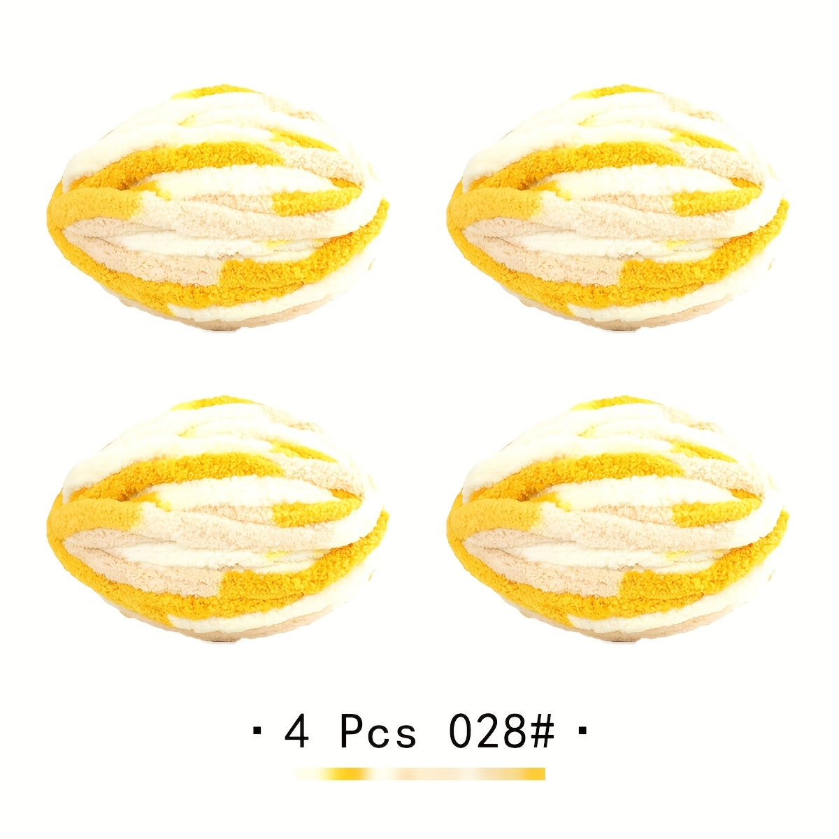 4 PSC BAYEXY Super Thick Knitting Yarn - Chunky Chenille Yarn for Handmade Blankets, All-Age Crafting Enthusiasts, 100% Polyester, Mixed Colors