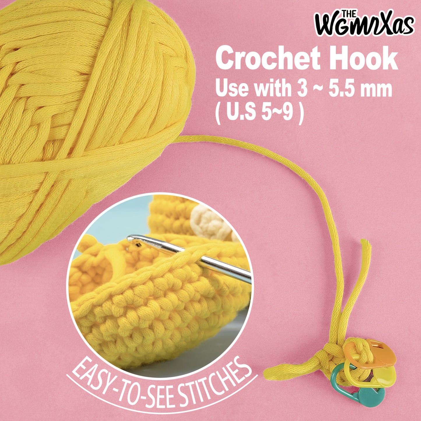 4pcs Yarn Crochet, Beginner Yarn, Crochet Yarn, Crochet Yarn with Easy-to-See Stitches, Storage Tote Bag, Straight Pins, Capybara Theme Crochet Kit, Crochet Yarn For Beginners