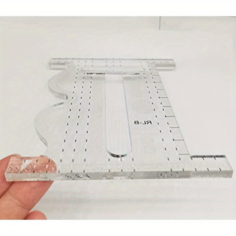 Quilting Ruler Sid is A StraightCurvy Quilting Tool with A Cut Out Center to Helping You Create Some Amazing Designs