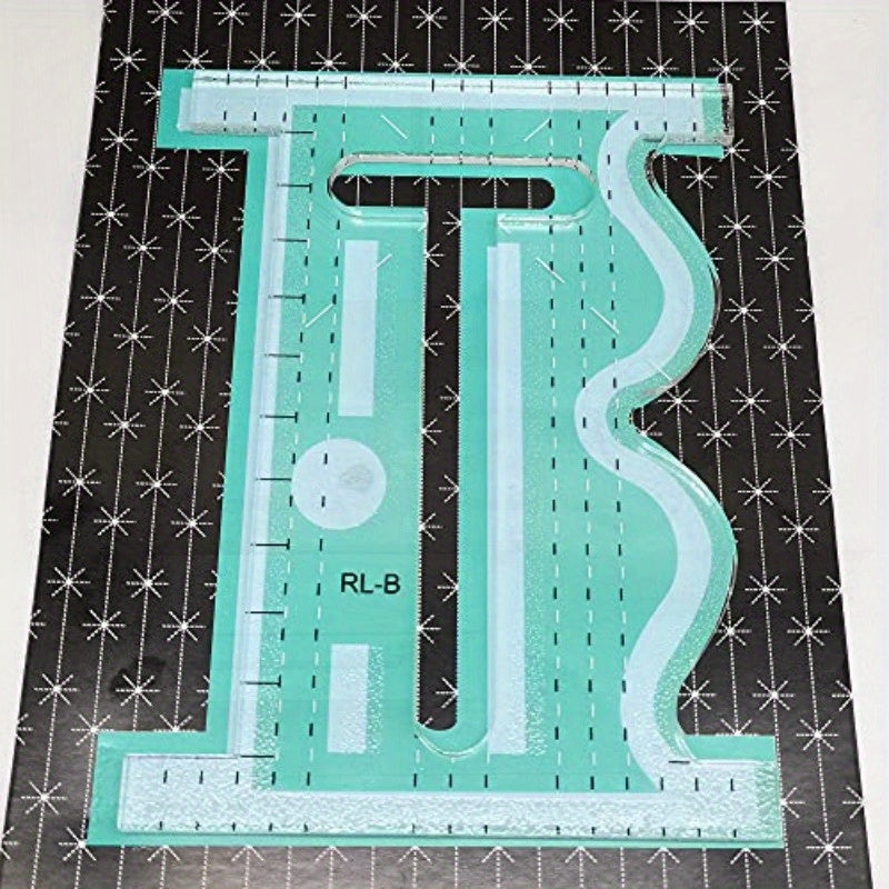 Quilting Ruler Sid is A StraightCurvy Quilting Tool with A Cut Out Center to Helping You Create Some Amazing Designs