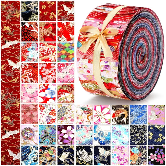 Fabric Jelly Rolls, Jelly Roll Fabric Strips For Quilting, Patchwork Craft Quilting Fabric, Quilting Fabric, Plain Weave