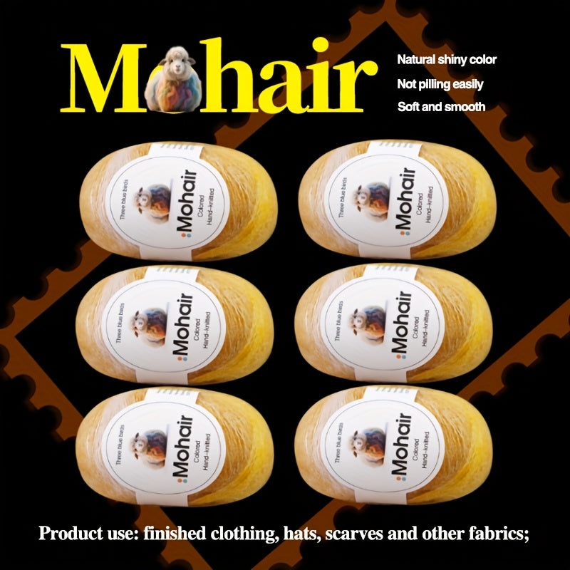 6-Pack, New Alpaca Wool, Colorful Alpaca Wool, Gradient Alpaca Wool, Colored Gradient Yarn, Knitted Sweater, Crochet Shawl, Handmade Knit Bundle