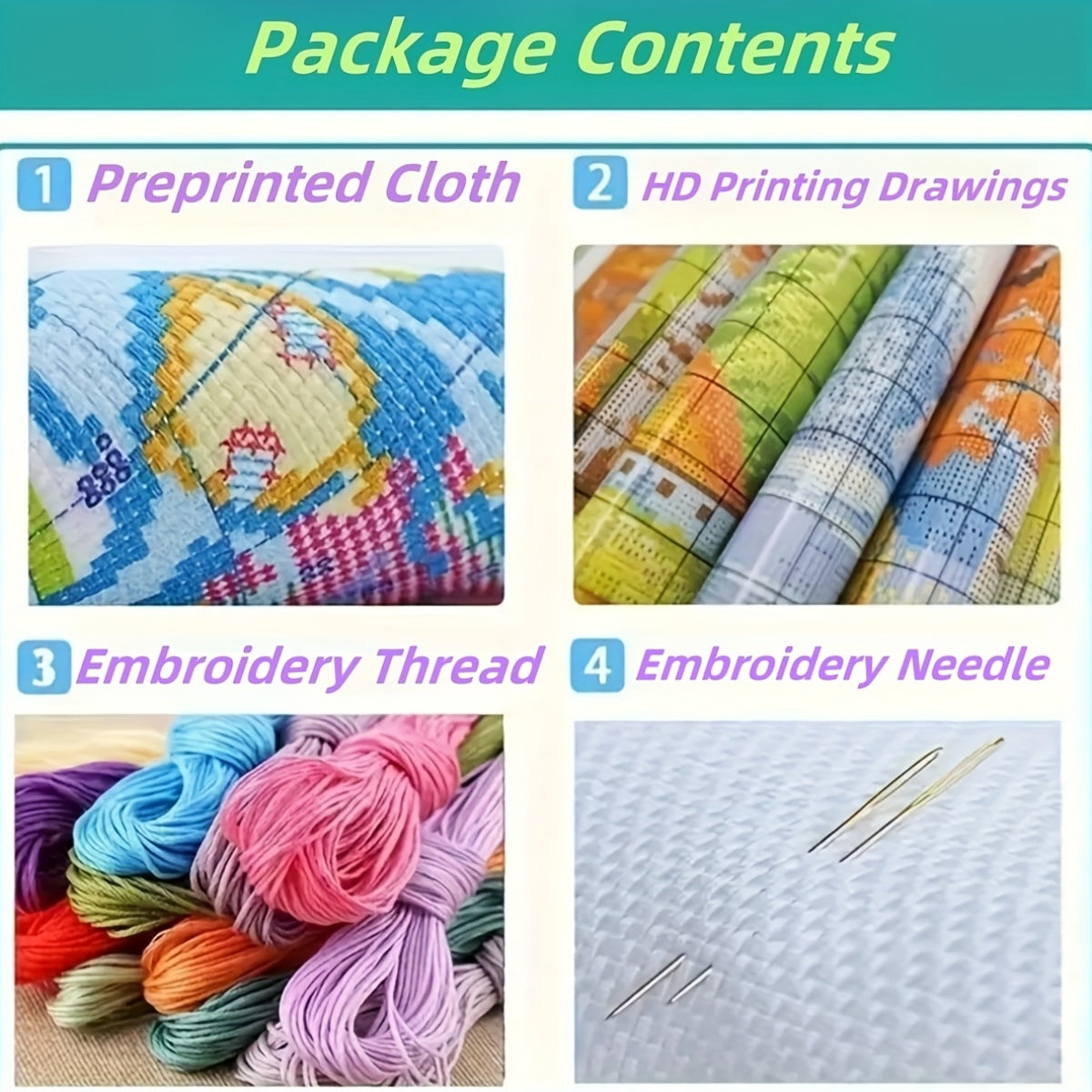 DIY Cross Stitch Kit - Whimsical Gnome & Butterfly Design, 11CT Embroidery Set for Living Room & Bedroom Wall Decor, Complete with Threads, Needles, and Instructions, Home Art Craft Kit|Playful Design|Detailed Embroidery, Cro