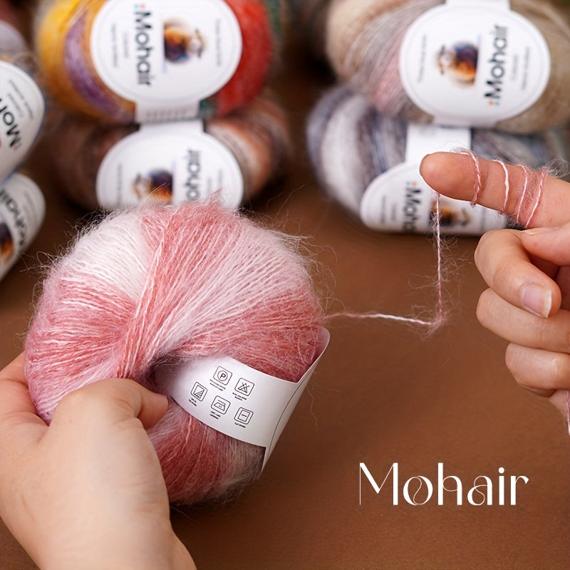 6-Pack, New Alpaca Wool, Colorful Alpaca Wool, Gradient Alpaca Wool, Colored Gradient Yarn, Knitted Sweater, Crochet Shawl, Handmade Knit Bundle