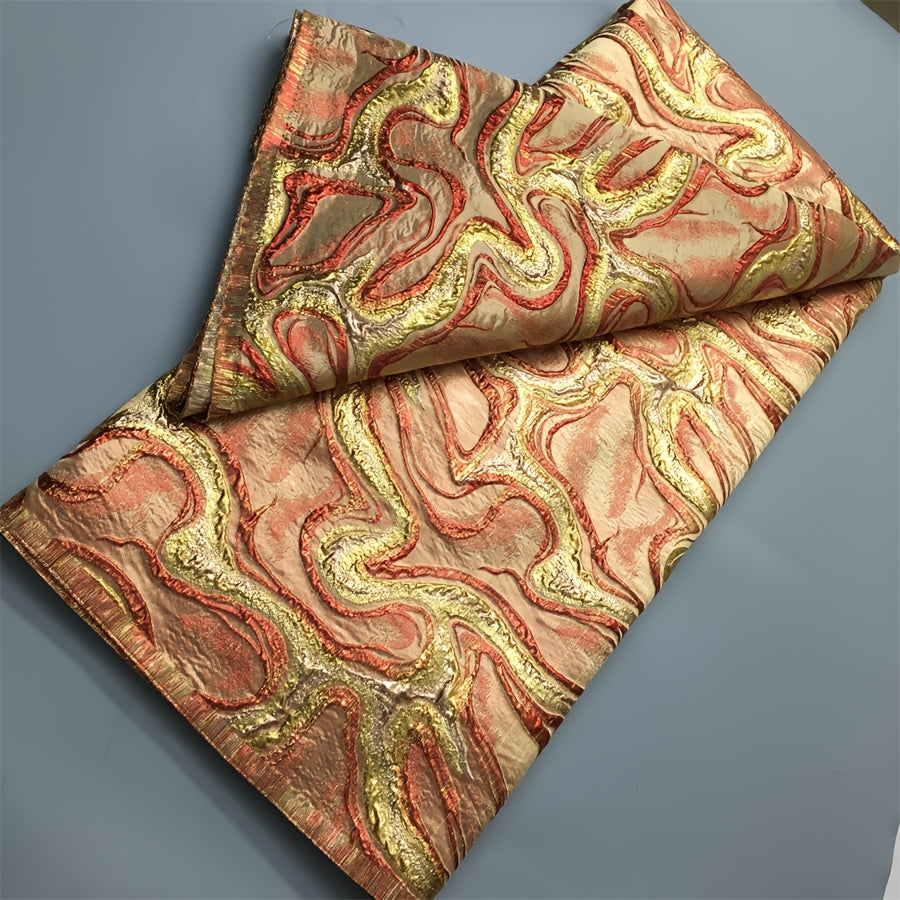 African Lace Fabric, 5 Yards/pc, Nigerian Fabric, Printed Fabric, Jacquard Brocade Fabric, Suitable for Wedding/Party/Daily