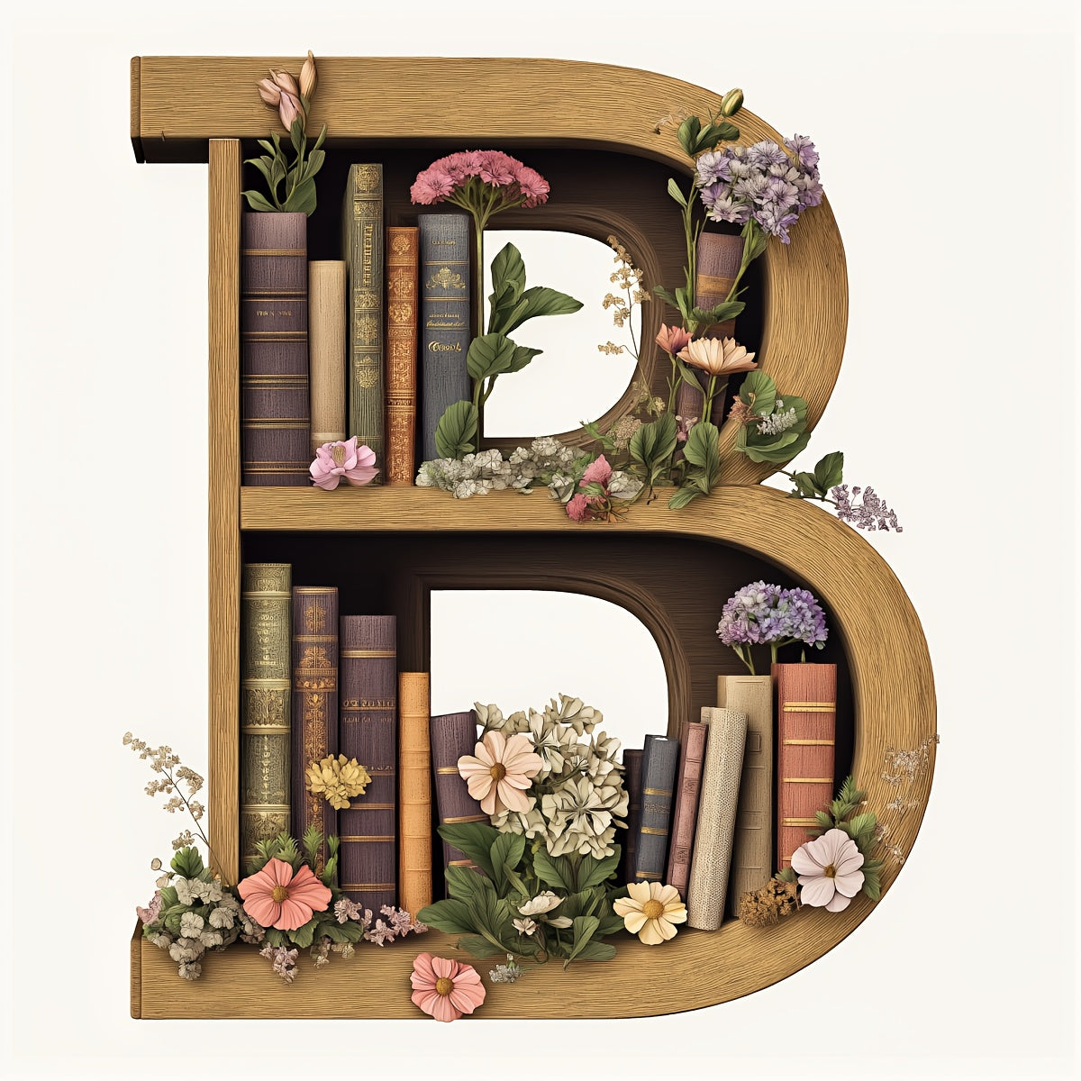 1pc JOZYSH Large Alphabet Cross Stitch DIY Kit with A-Z Letters, Numbers & Floral Frames - Complete Set with Pre-Printed Canvas, Needles, Threads, Instructions - 40x40cm/15.7x15.7in - Perfect for Home/Office Decor, Birthday/C