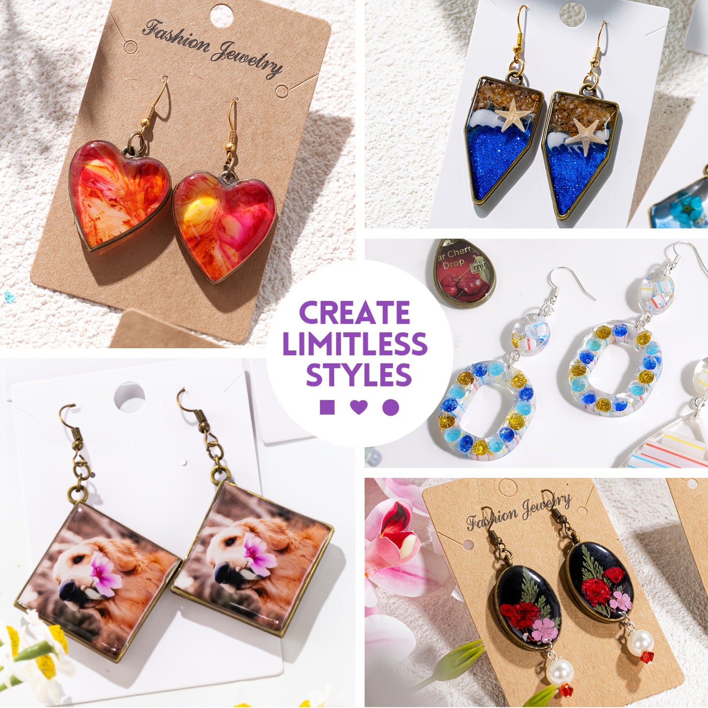 LET'S RESIN Complete Resin Jewelry Making Kit with Upgraded Lamp - All-in-One Craft Set with 28 Molds, 7 Colors Epoxy Resin, Lamp, Tools & Accessories for Keychains, Pendants, Charms - No Electricity Needed, Easy-to-Follow In