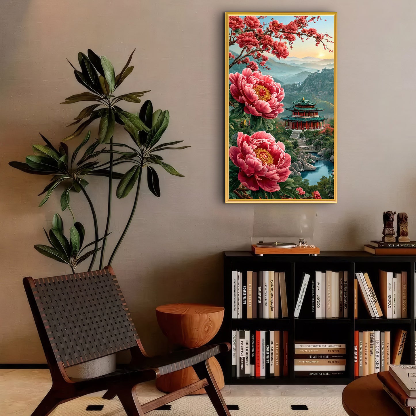 Stamped Cross Stitch Kits for Adults, Attic Embroidery Kits for Beginners, 11CT Patterns, Counted Embroidery Needlepoint Kits Home Decor, 15.7 x 27.5 inch