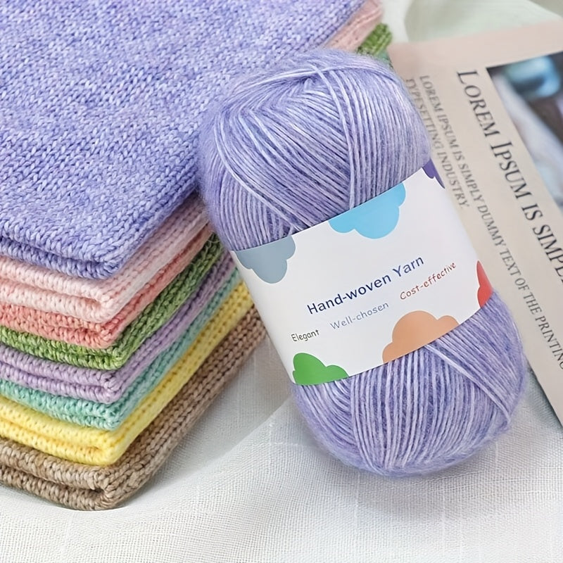 1 Large Bag of 1.1 LB Affordable Colorful Bamboo Fiber Yarn for Handmade Materials, Knitted Fashion Sweaters, Scarves, Hats, Shawls, Jackets, Hollowed-Out Jackets, Clothing Accessories Yarn Balls, Bamboo Fiber 85% 1 Bag = 10p