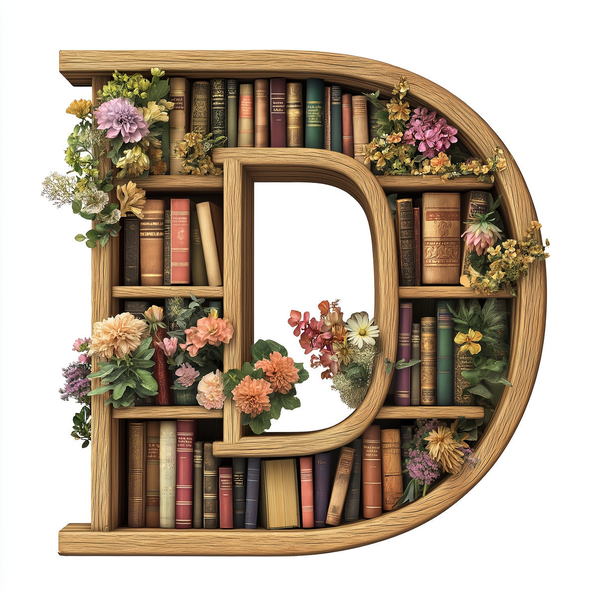 1pc JOZYSH Large Alphabet Cross Stitch DIY Kit with A-Z Letters, Numbers & Floral Frames - Complete Set with Pre-Printed Canvas, Needles, Threads, Instructions - 40x40cm/15.7x15.7in - Perfect for Home/Office Decor, Birthday/C