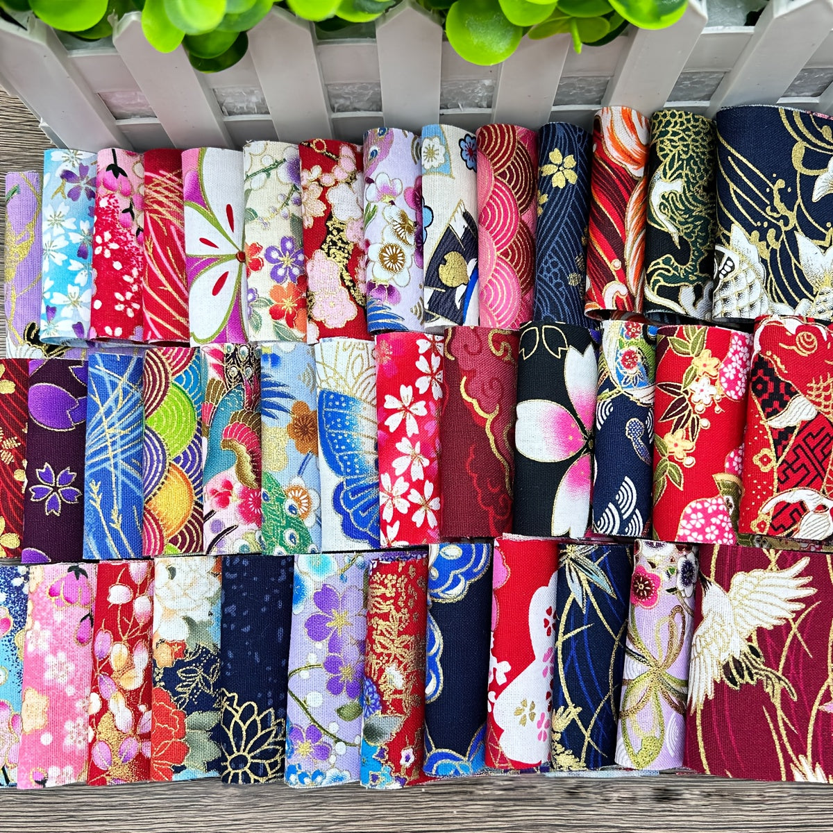 40pcs Cotton Fabric Strips, Jelly Roll Fabric, DIY Craft Kits-2.48"*19.69" Inch Precut Cotton Fabric Strips For DIY Crafts, Colorful Floral Patterns Quilting Fabric For Sewing And Quilting