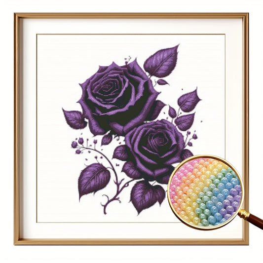 Rose Part Bead Embroidery Adults 11CT Cross Stitch Kits DIY Creative Handicraft Gift Bedroom Decoration
