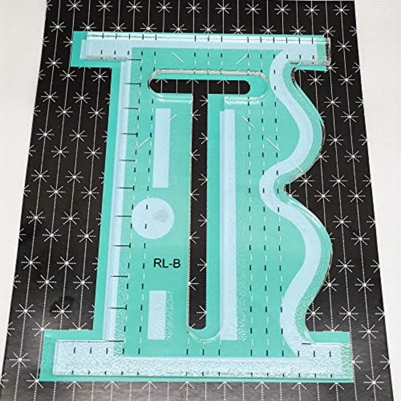 Quilting Ruler Sid is A StraightCurvy Quilting Tool with A Cut Out Center to Helping You Create Some Amazing Designs