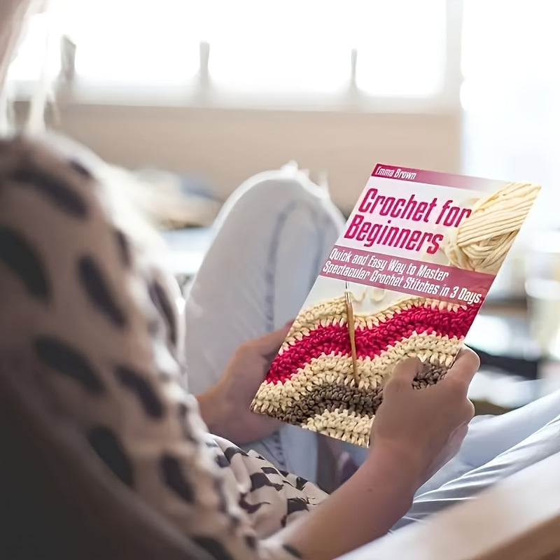 Beginner'S Crochet Kit - Learn Over 50 Woven Techniques in 3 Days with Step-by-Step Guide and Sewing Library - Perfect Gift for Crochet Enthusiasts, Ideal for Yarn Crafters or DIY Enthusiasts