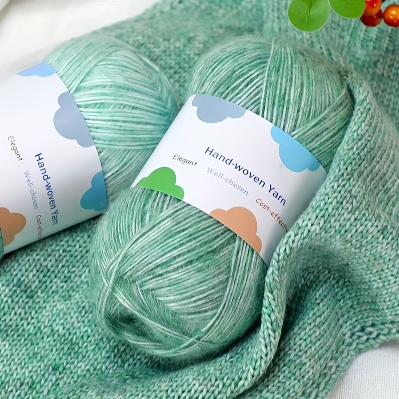 Vibrant Bamboo Fiber Yarn for Crafting, Knitting Fashion Sweaters, Scarves, Hats, Shawls, Coats, Hollow-Out Coats, and Apparel Accessories - 15% Bamboo Fiber, 85% - 1 Bag = 6 Skeins = 300g, Handmade Accessories, Diy Clothing,