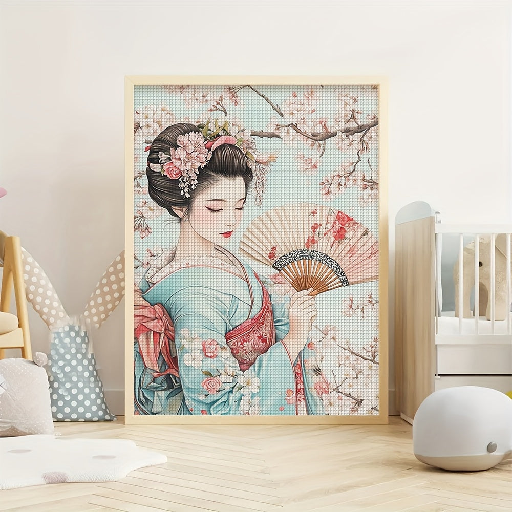 11CT Elegant Floral Cross Stitch Kit - New Collection, Ideal for Living Room, Bedroom Wall Decor, Perfect for Home and Office, Great Gift Idea, Bedroom Wall Art|Floral Pattern|Nylon Fabric, Cross Stitch Kits