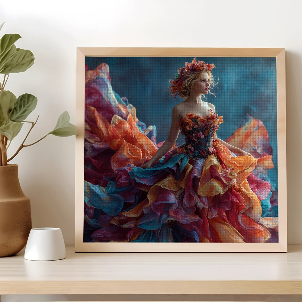DIY Cross Stitch Kit - Vibrant Floral Design with Intricate Details, Perfect for Living Room & Bedroom Wall Decor, Home Art 11CT, All-Season Crafting, Wall Decor Kit|Vibrant Wall Art|Detailed Embroidery, Cross Stitch Kits