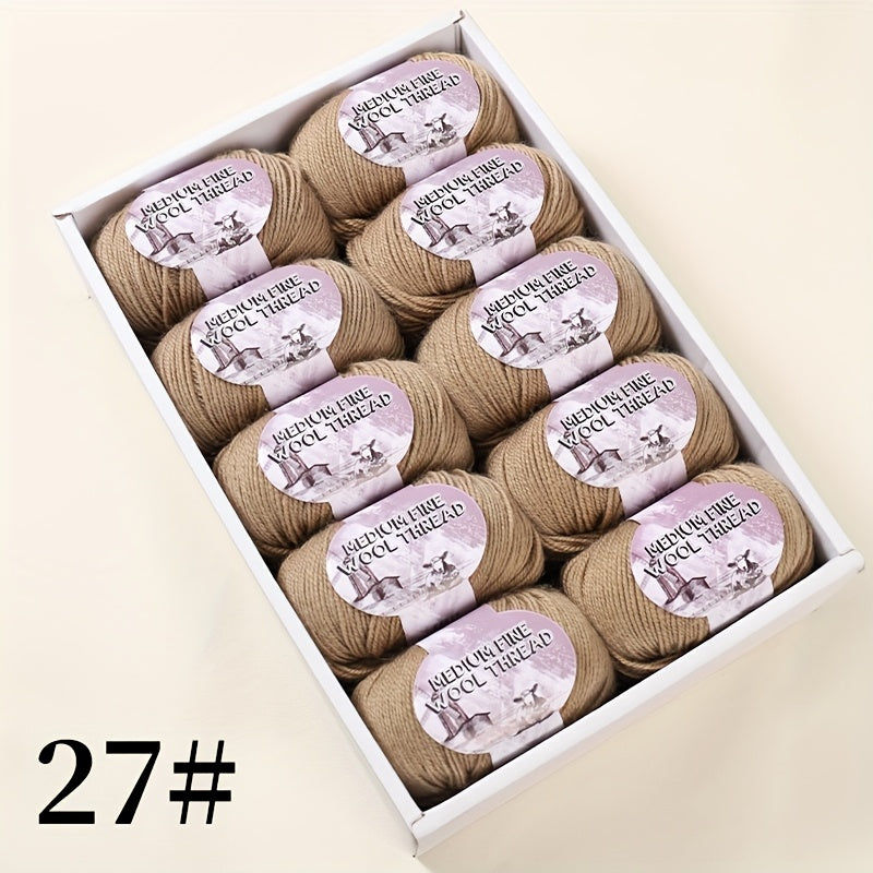 500g 1 large bag of high-quality medium-weight 212 wool yarn, hand-spun worsted wool suitable for knitting autumn and winter fashionable sweaters, scarves, hats, mittens, blankets, rugs, and various handicrafts. 100% wool. 1