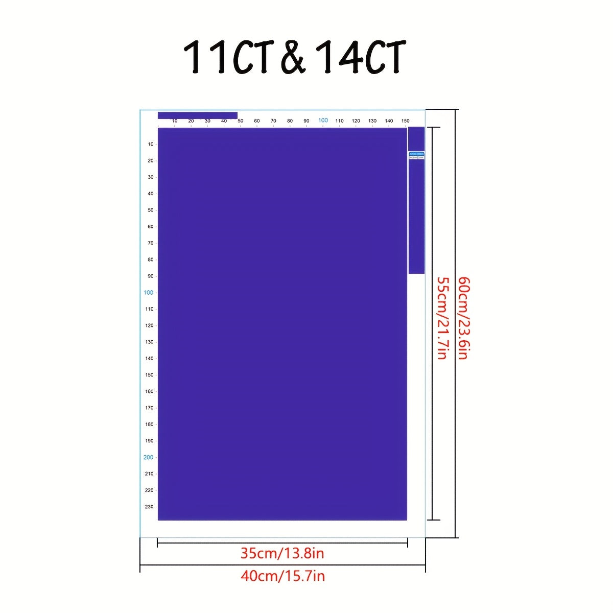 JOZYSH 1 Set 40x60cm/15.7x23.6inch Unframed 11CT/14CT Embroidery Fabric Cross Stitch DIY Kit - Beautiful Lady with Crown & Star Design, All-Season Wall Decor for Adults, Includes Printed Fabric, Needle, Thread, Patterns & Ins