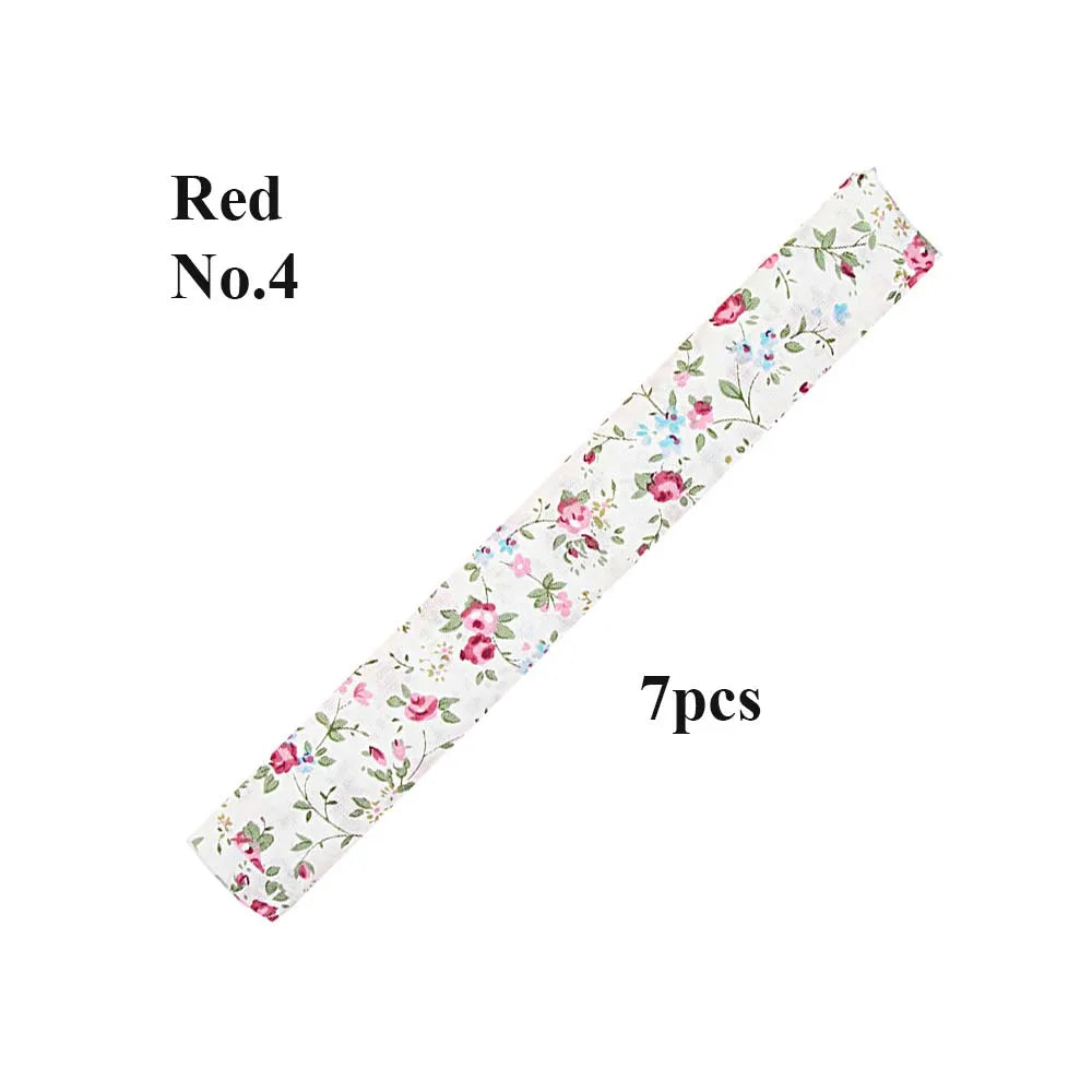 New 7Pcs 25x25CM Cotton Fabric Printed Cloth Sewing Quilting Fabrics For Patchwork Needlework DIY Handmade Accessories