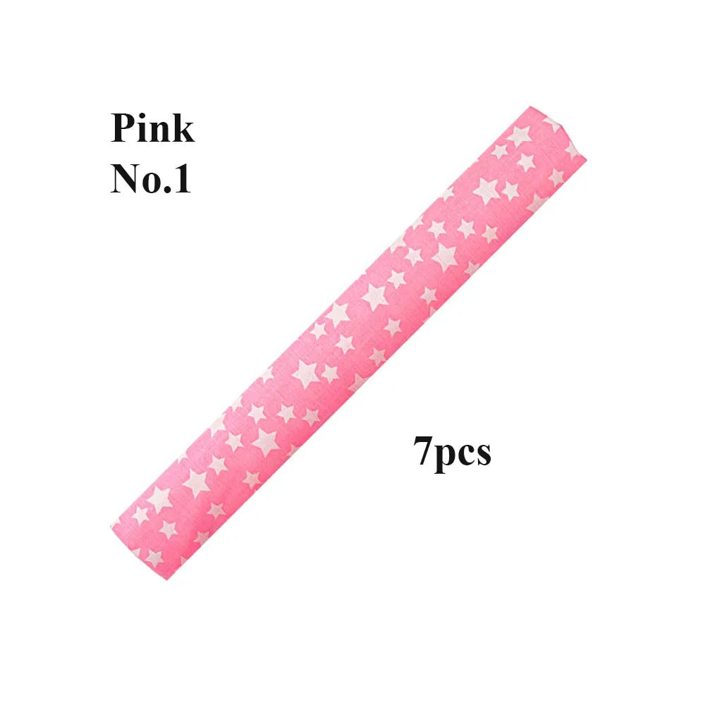 New 7Pcs 25x25CM Cotton Fabric Printed Cloth Sewing Quilting Fabrics For Patchwork Needlework DIY Handmade Accessories