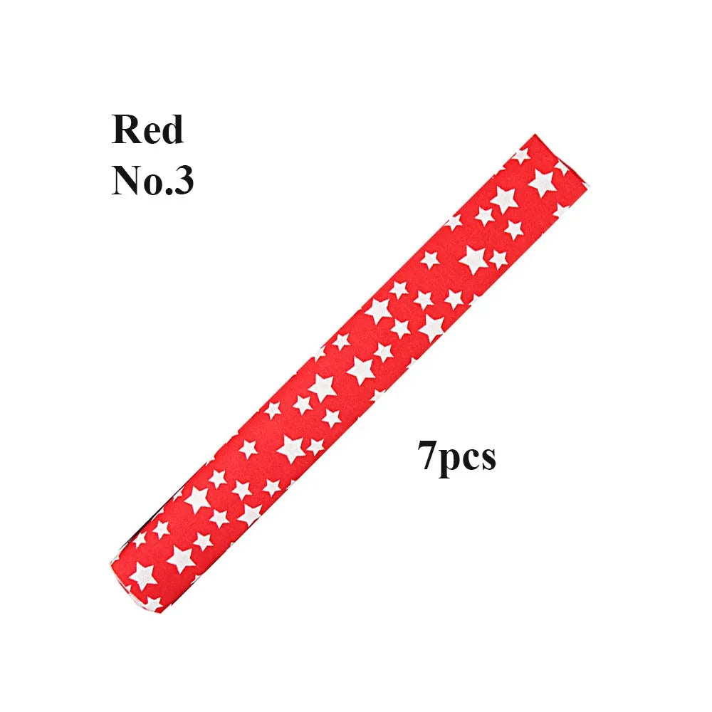 New 7Pcs 25x25CM Cotton Fabric Printed Cloth Sewing Quilting Fabrics For Patchwork Needlework DIY Handmade Accessories