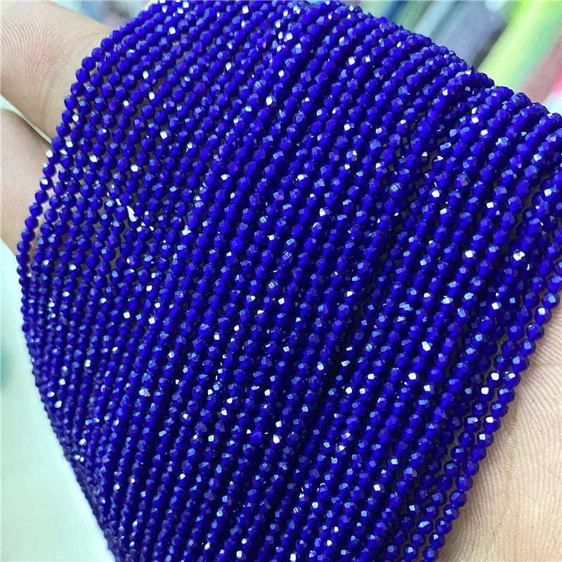 2 3mm Natural Labradorite Quartz Moonstone Crystal Stone Beads Round Faceted Loose Beads For Jewelry Making DIY Bracelet 15.5"