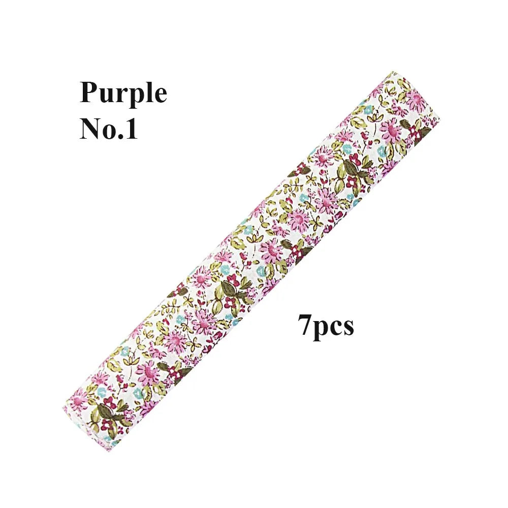 New 7Pcs 25x25CM Cotton Fabric Printed Cloth Sewing Quilting Fabrics For Patchwork Needlework DIY Handmade Accessories