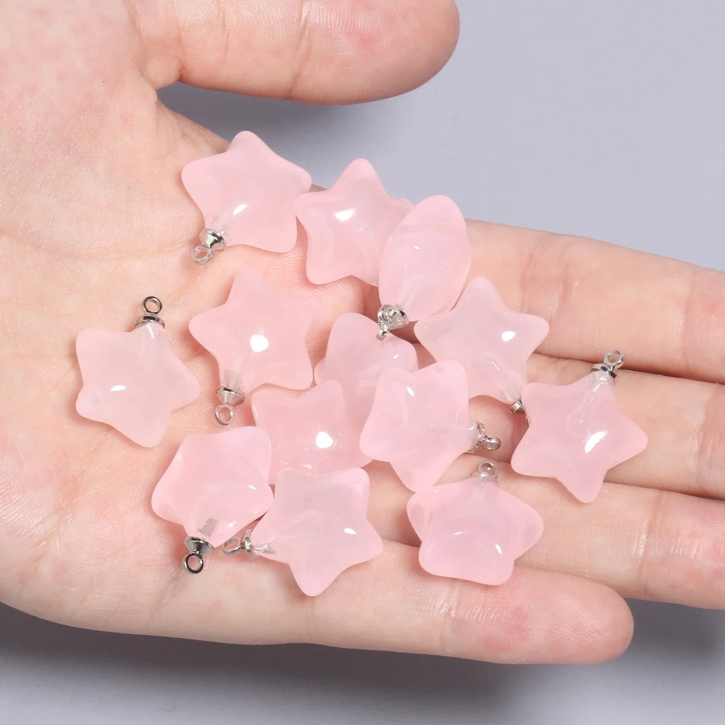 Colorful Star Charms Resin Candy Color Pendants Keychain Handmade Necklace Bracelet Jewelry Making DIY Craft Accessories 10pcs