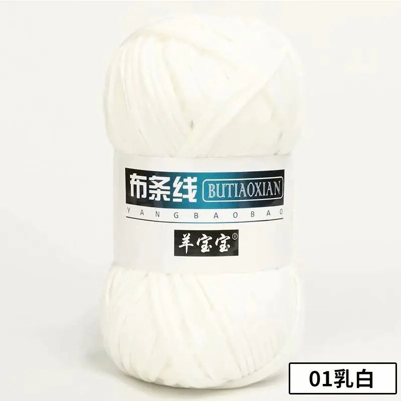 1Pc 100g T Shirt Thick Soft Cloth Yarn for Hand Knitting Crochet Woven Handbag Blanket Thick threads DIY mat slipper basket line