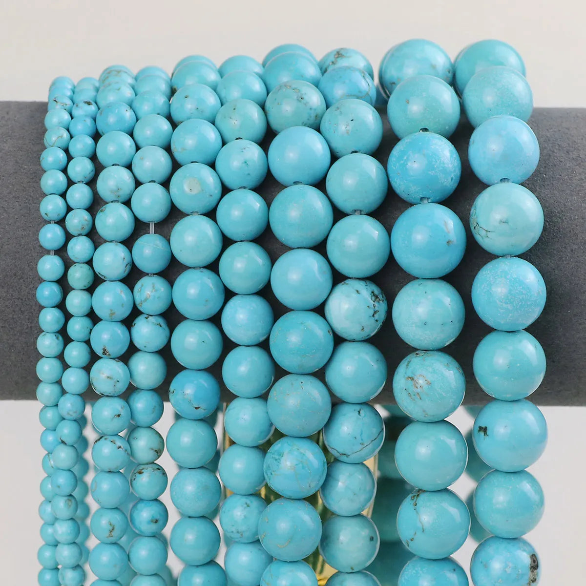 Natural Stone Beads 4 6 8 10 12mm Tiger Eye Amazonite Turquoises Agates Lava Round Spacer Beads For Jewelry Making DIY Bracelets